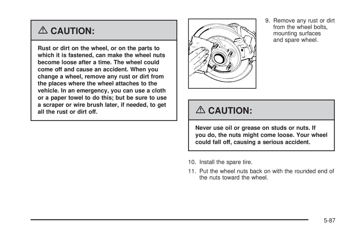 Hummer H2 owners manual / page 417