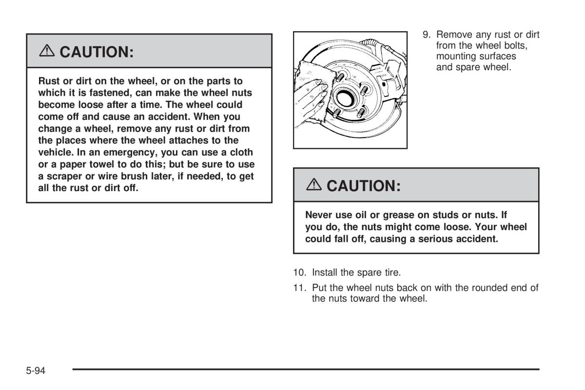 Hummer H2 owners manual / page 424