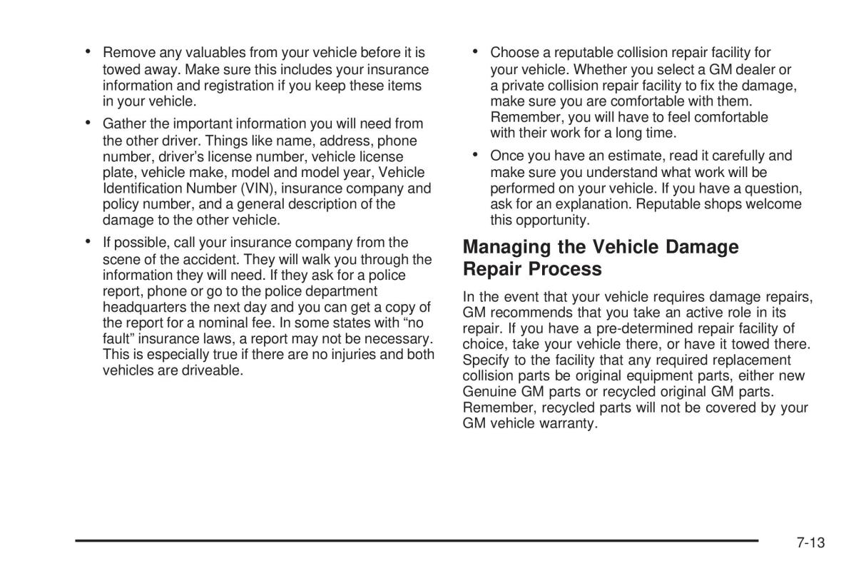 Hummer H2 owners manual / page 485