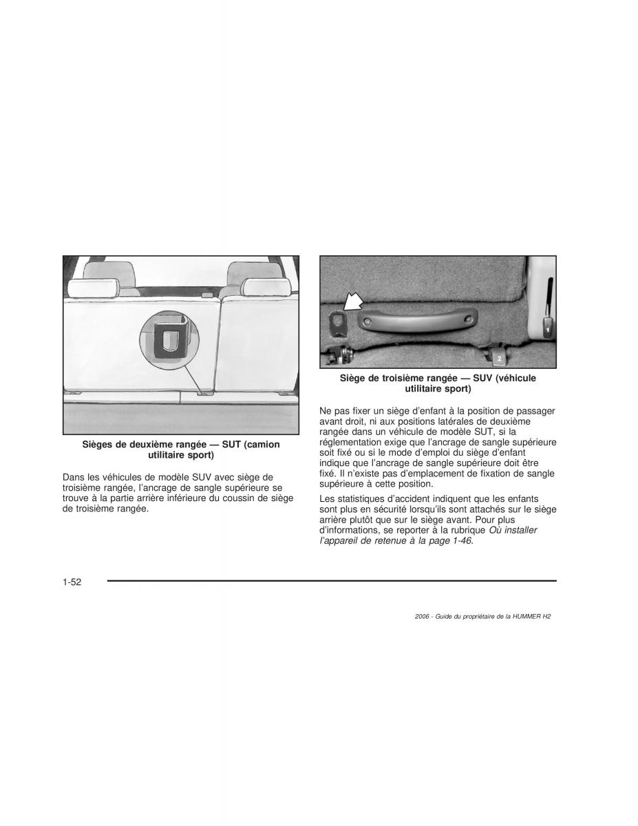 manual  Hummer H2 manuel du proprietaire / page 59