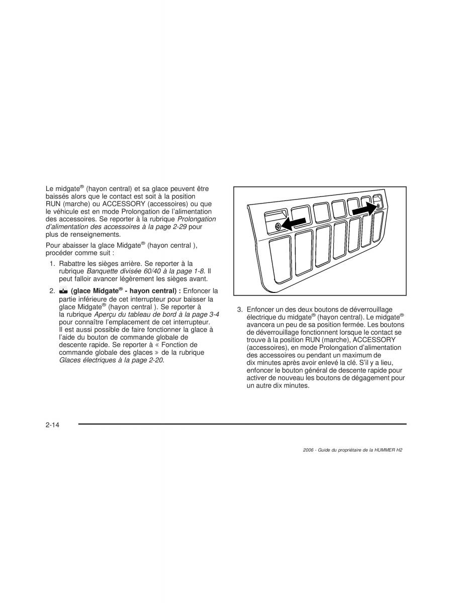 manual  Hummer H2 manuel du proprietaire / page 99