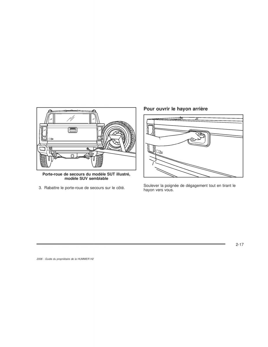 manual  Hummer H2 manuel du proprietaire / page 102