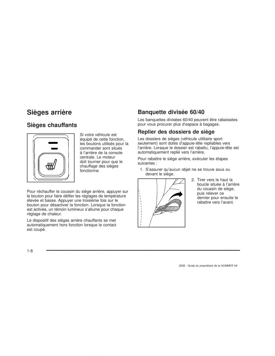 Hummer H2 manuel du proprietaire / page 15