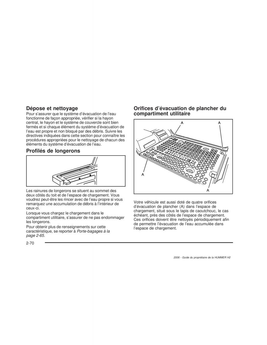 manual  Hummer H2 manuel du proprietaire / page 155