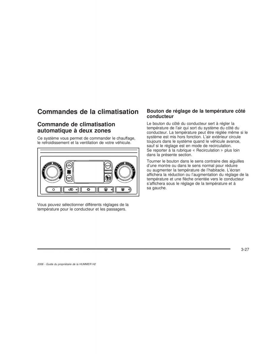 manual  Hummer H2 manuel du proprietaire / page 188