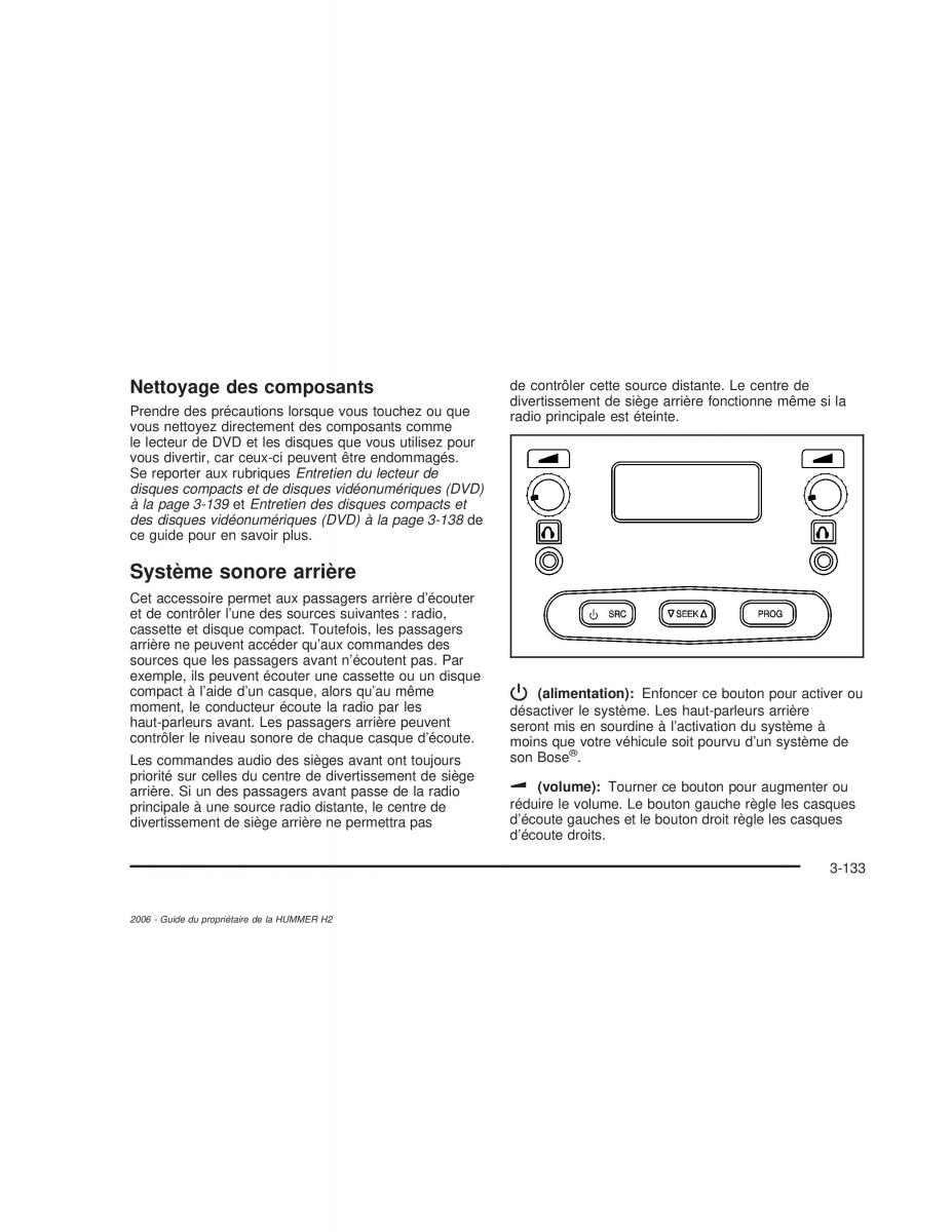 manual  Hummer H2 manuel du proprietaire / page 294