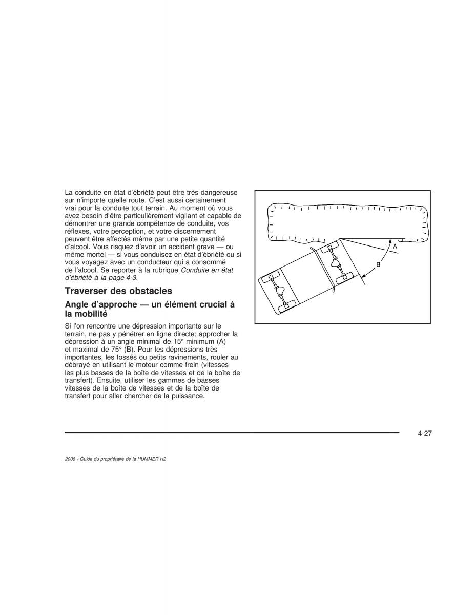 manual  Hummer H2 manuel du proprietaire / page 328