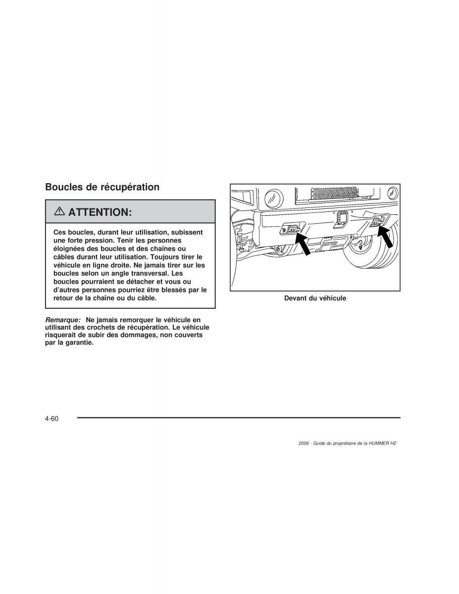 manual  Hummer H2 manuel du proprietaire / page 361