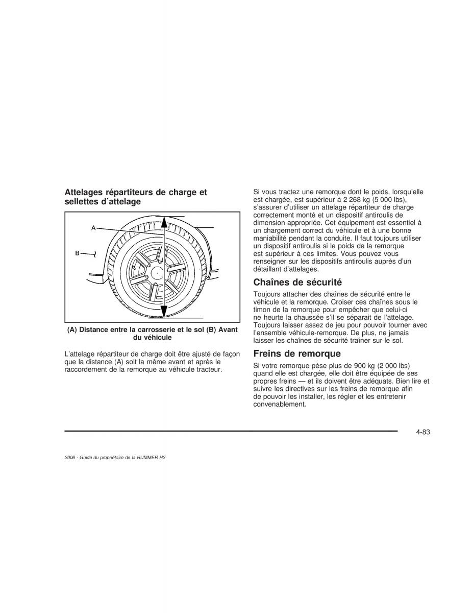 manual  Hummer H2 manuel du proprietaire / page 384