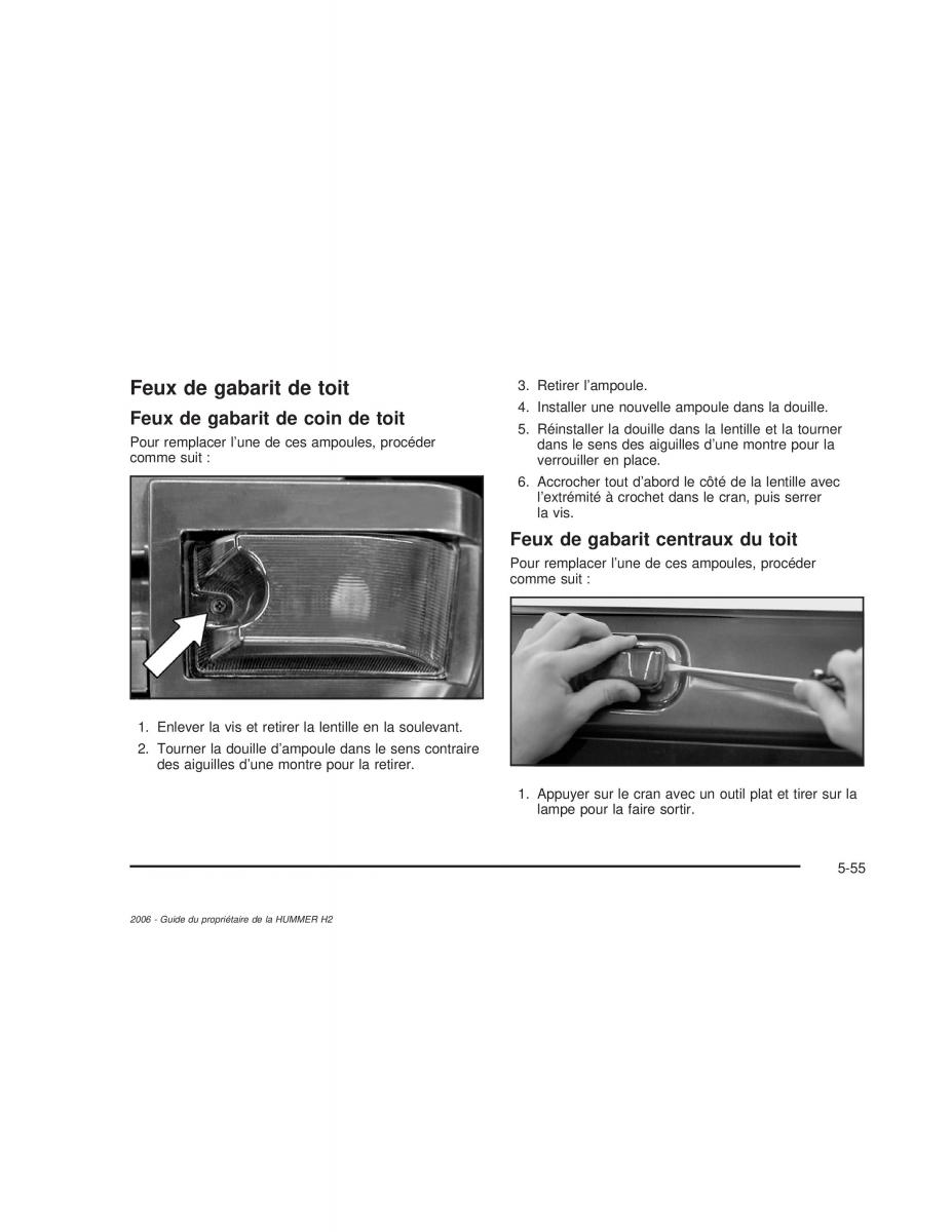 manual  Hummer H2 manuel du proprietaire / page 448