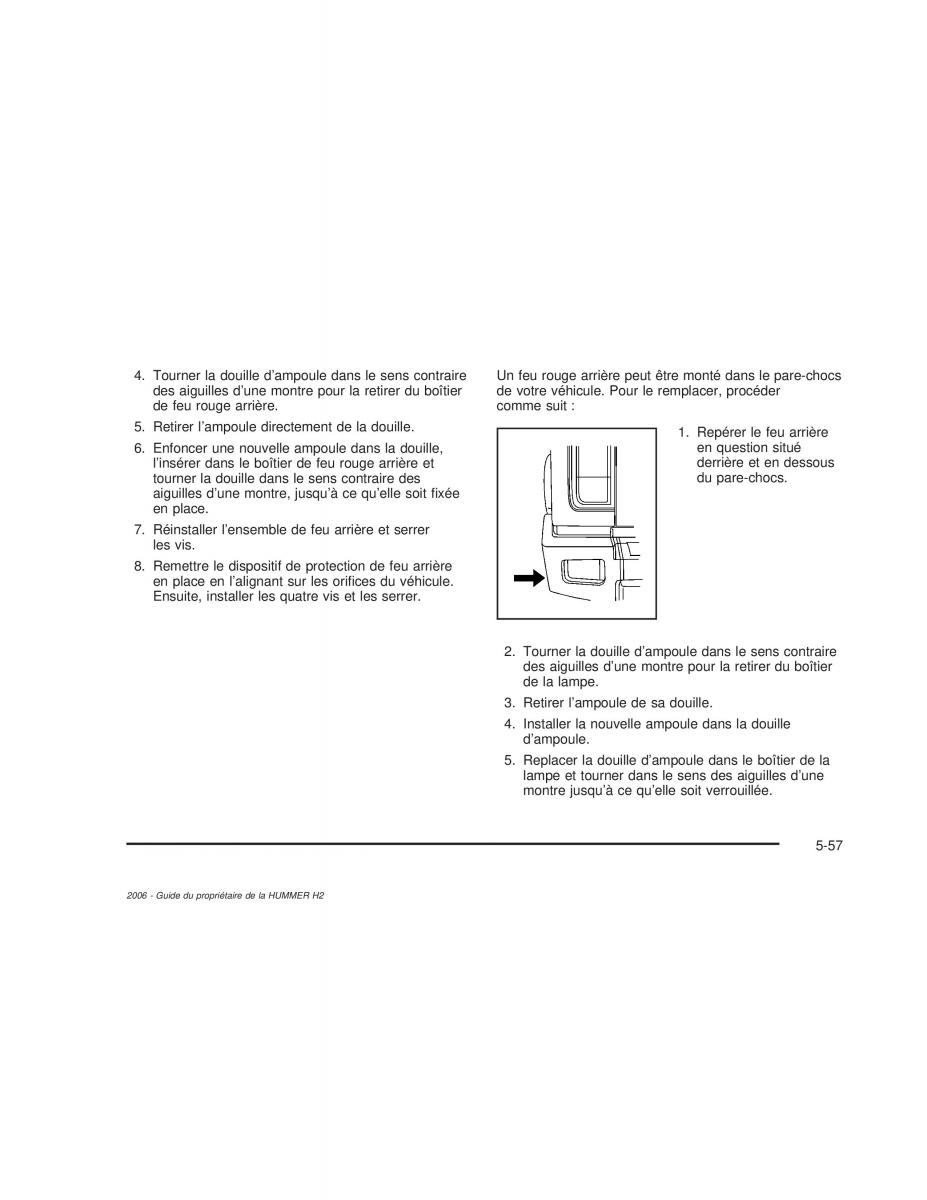 manual  Hummer H2 manuel du proprietaire / page 450