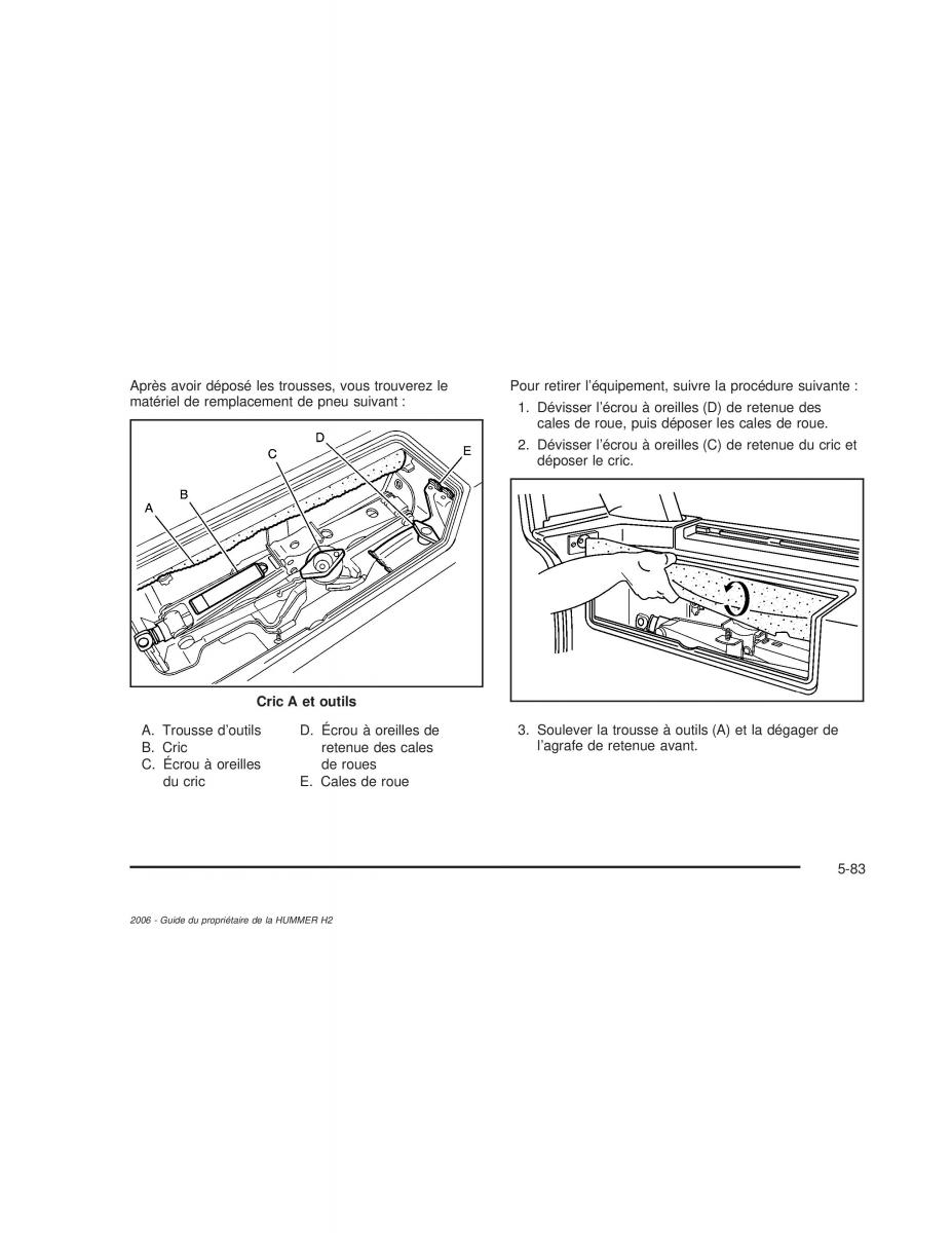 manual  Hummer H2 manuel du proprietaire / page 476