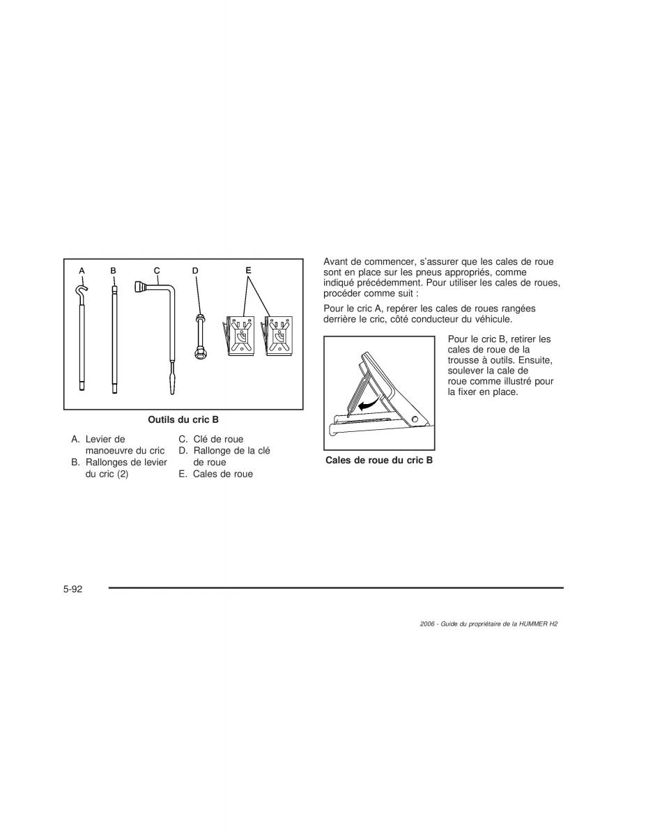 manual  Hummer H2 manuel du proprietaire / page 485