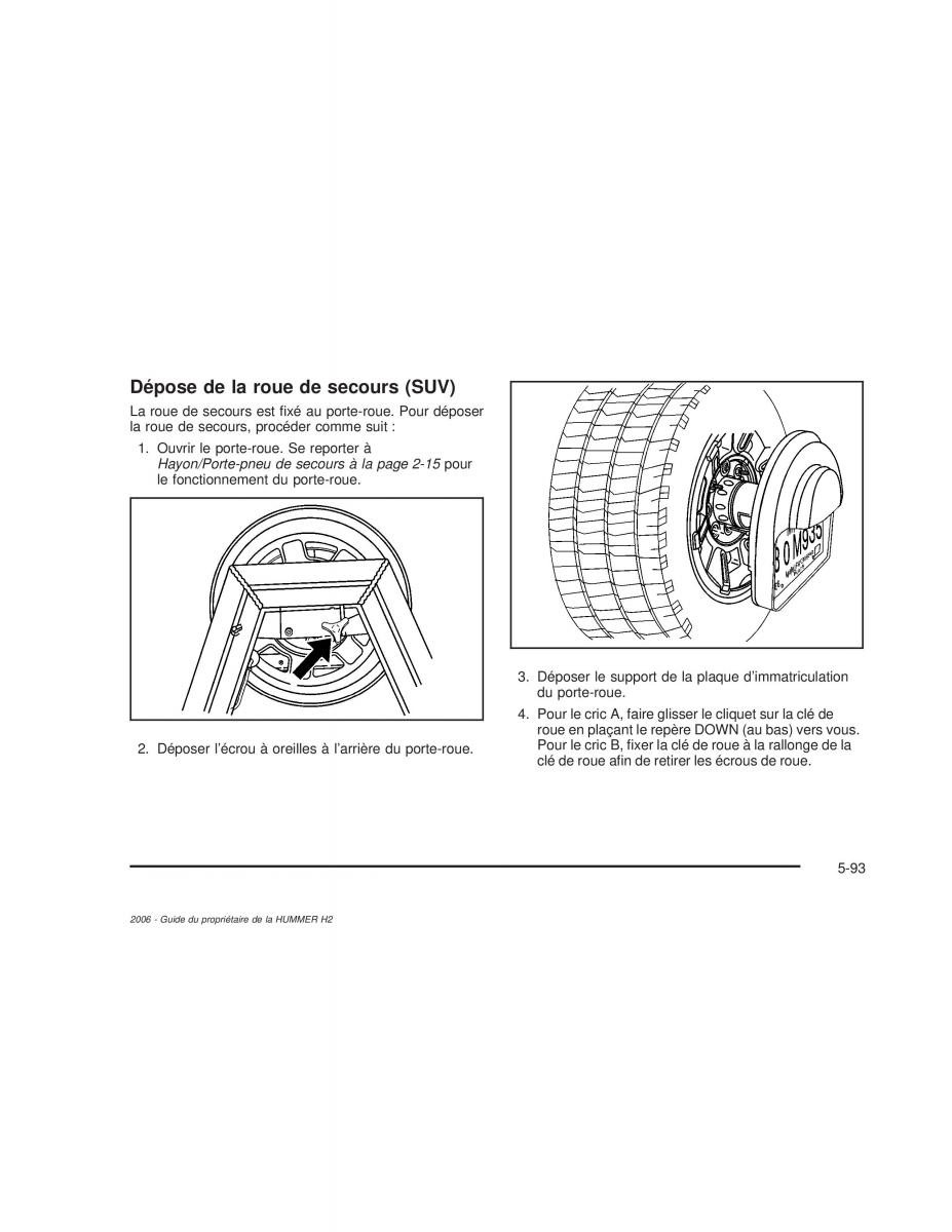 manual  Hummer H2 manuel du proprietaire / page 486