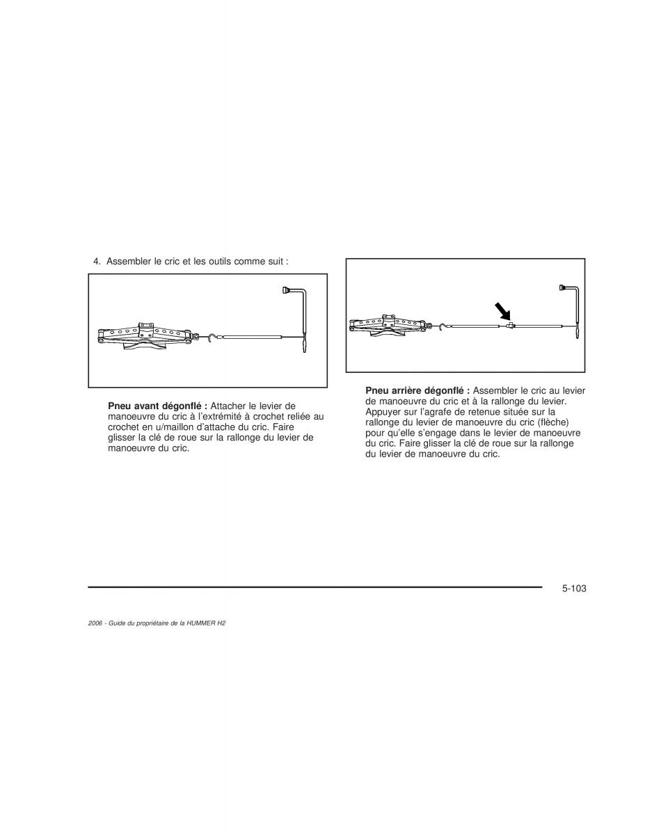 manual  Hummer H2 manuel du proprietaire / page 496