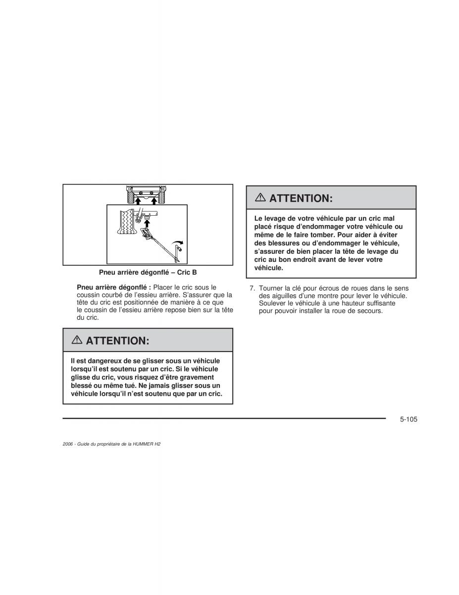 manual  Hummer H2 manuel du proprietaire / page 498