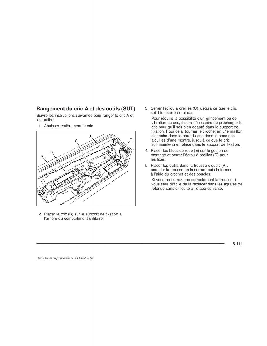 manual  Hummer H2 manuel du proprietaire / page 504