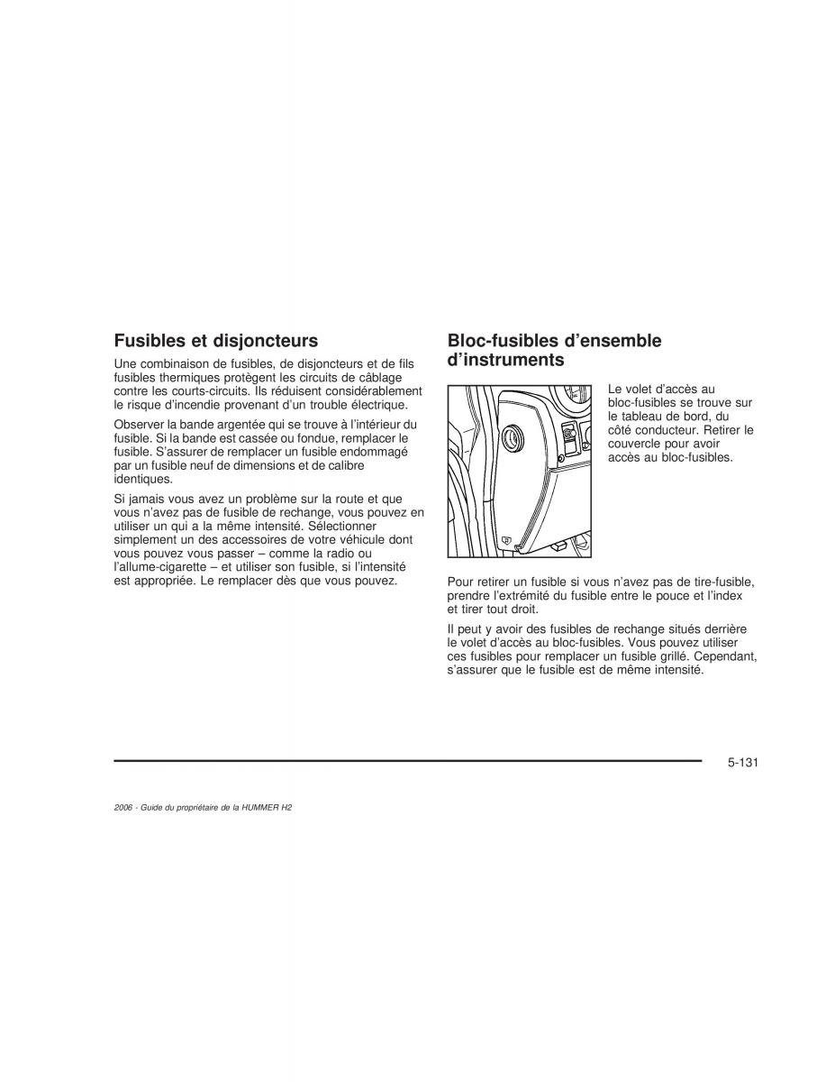 manual  Hummer H2 manuel du proprietaire / page 524