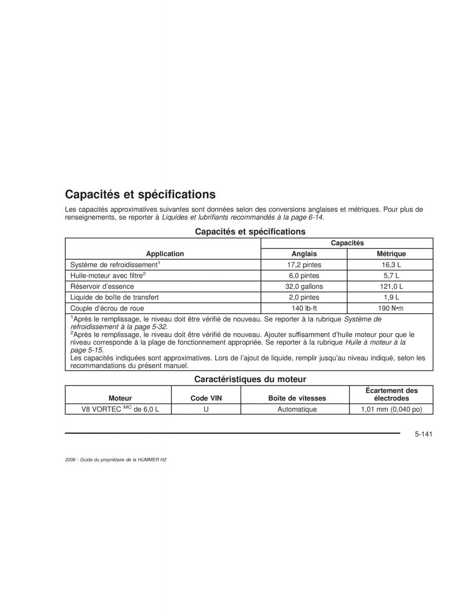 manual  Hummer H2 manuel du proprietaire / page 534