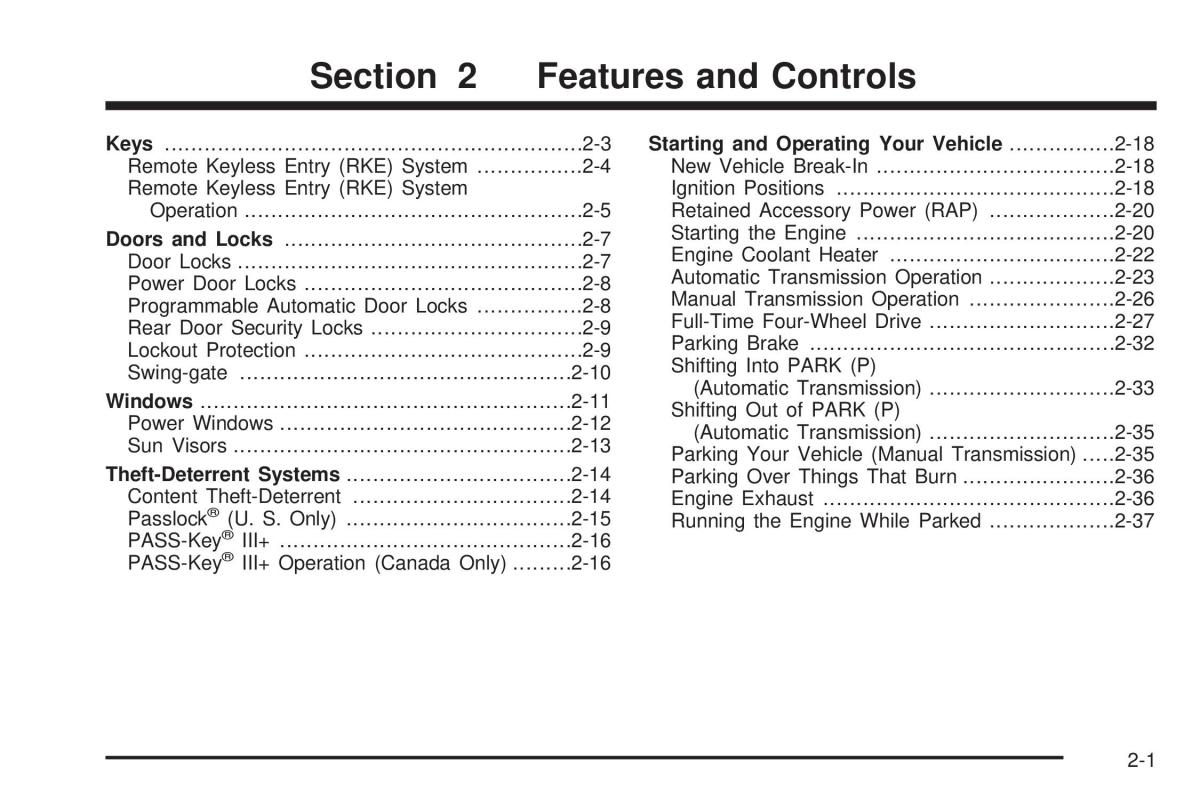 Hummer H3 owners manual / page 75