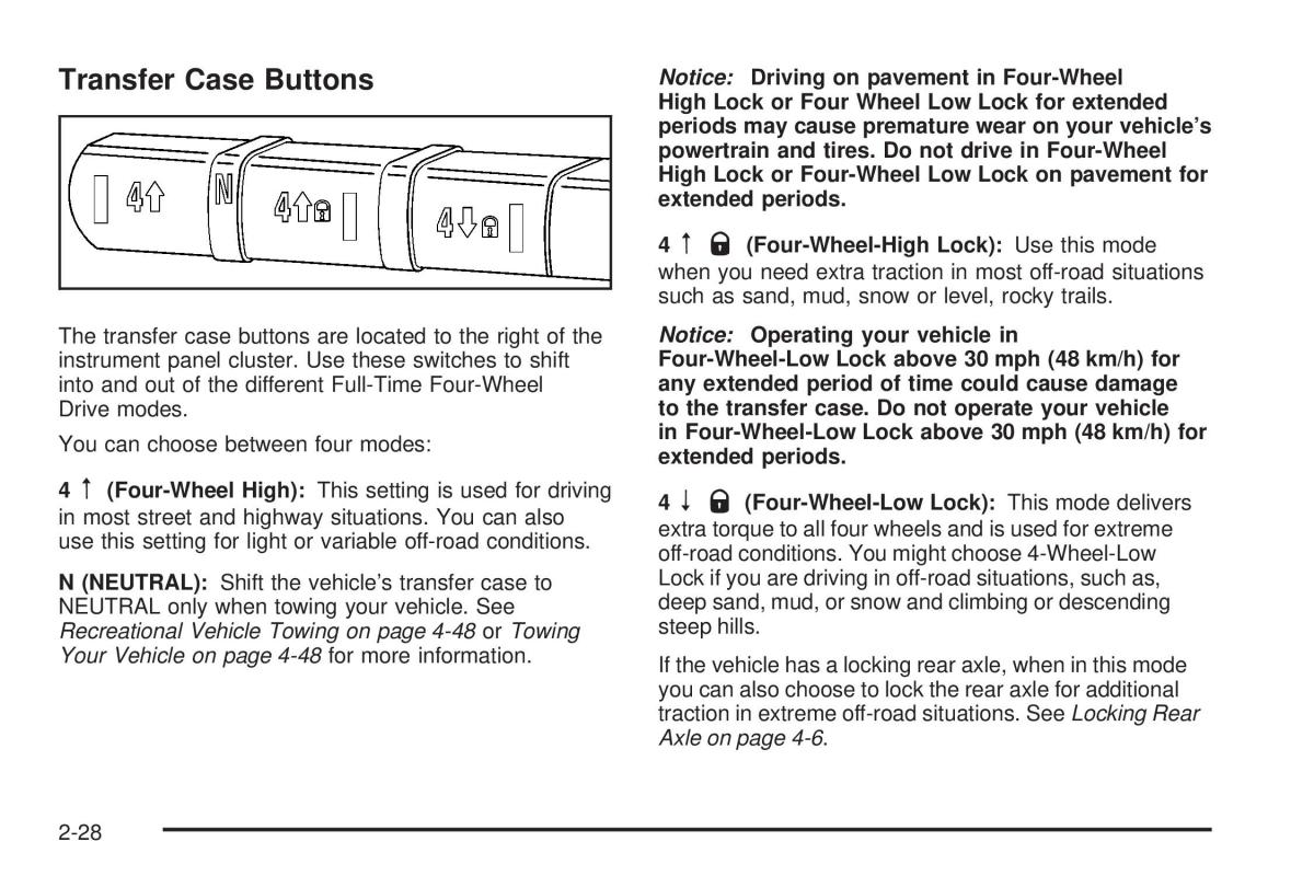 Hummer H3 owners manual / page 102