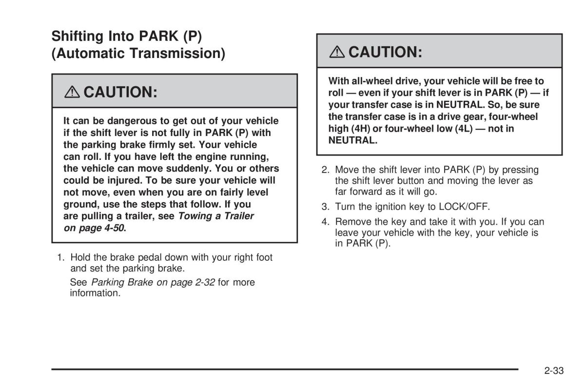 Hummer H3 owners manual / page 107