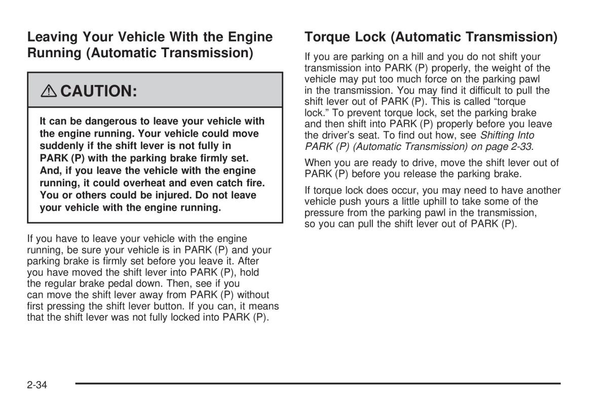 Hummer H3 owners manual / page 108