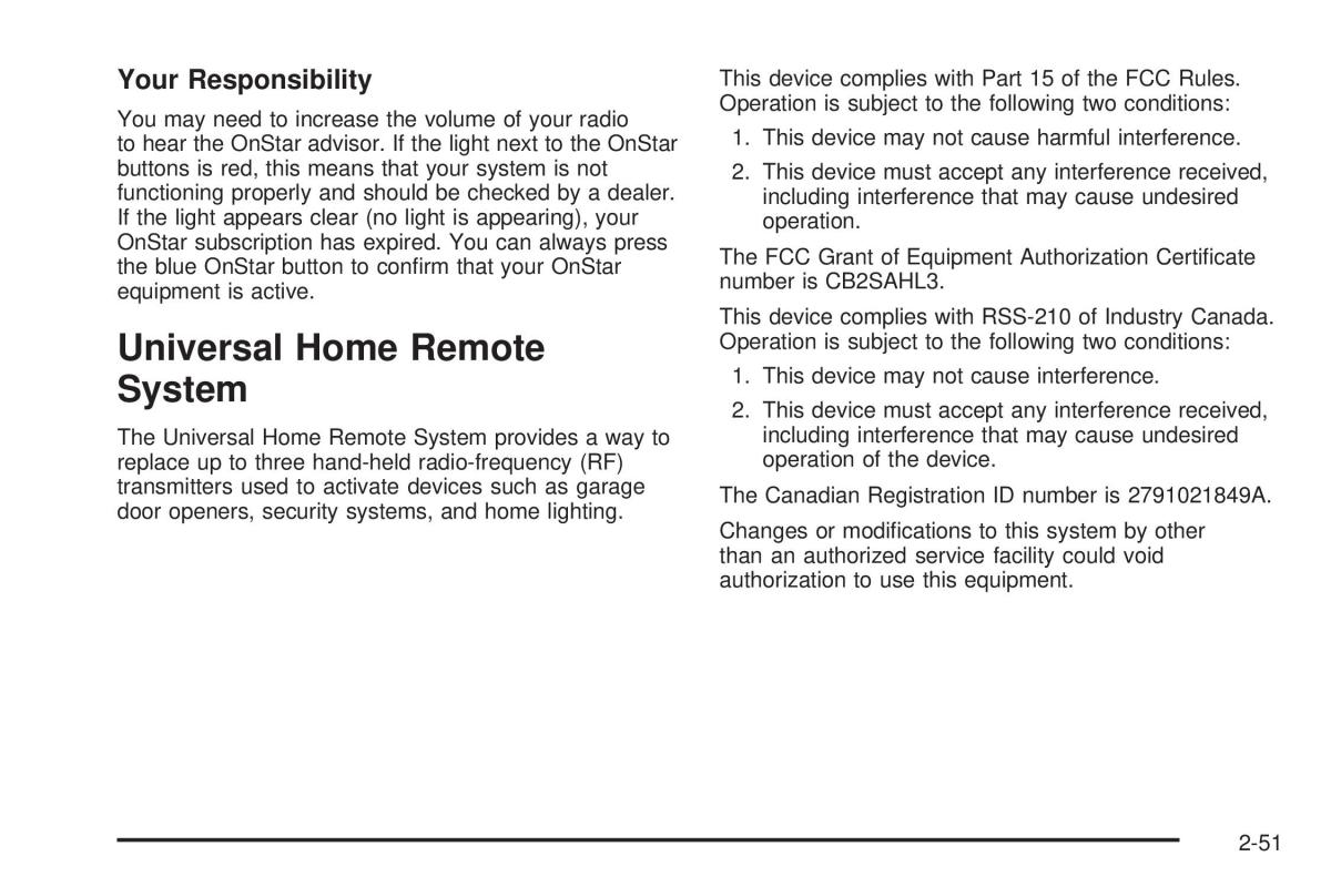 Hummer H3 owners manual / page 125