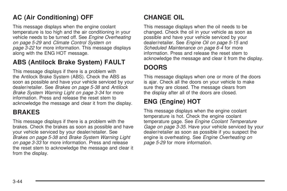 Hummer H3 owners manual / page 178