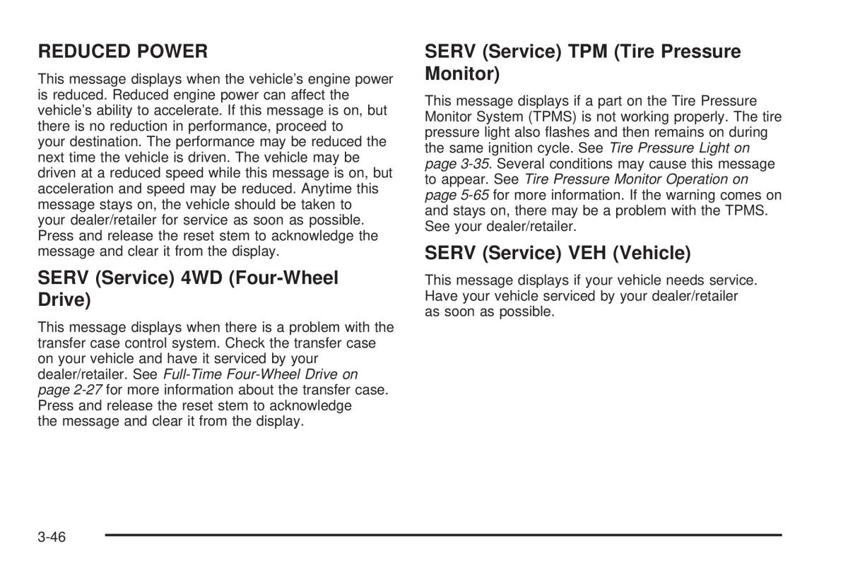 Hummer H3 owners manual / page 180