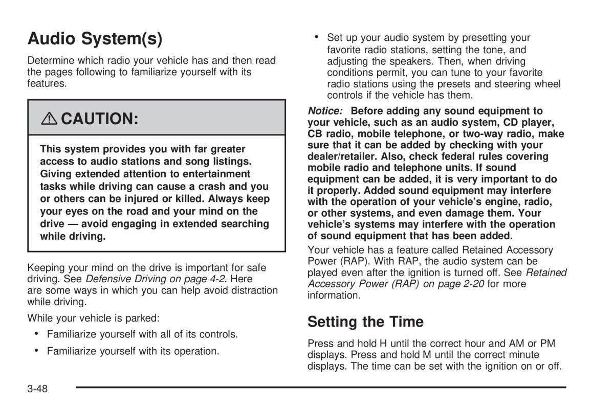 Hummer H3 owners manual / page 182