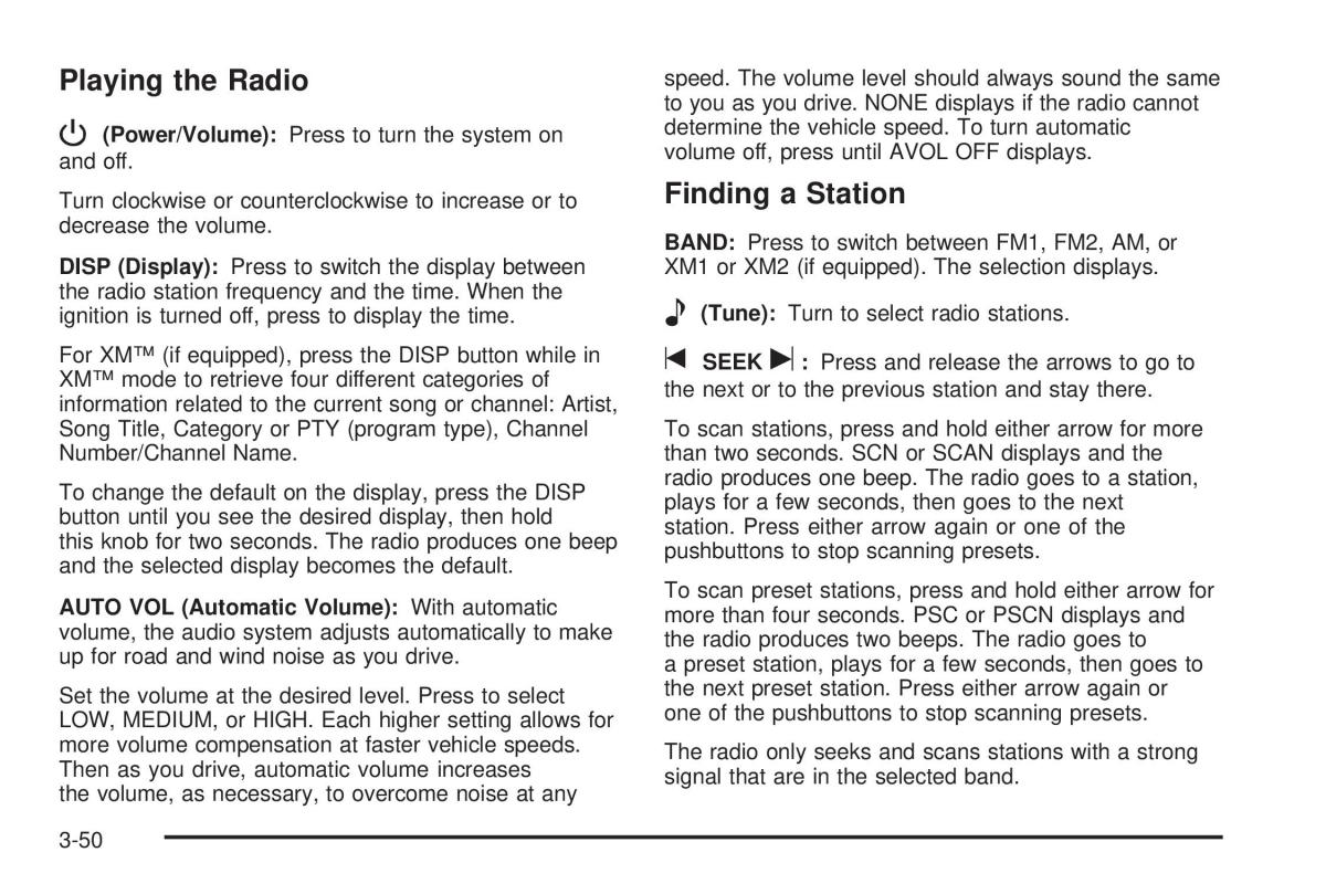 Hummer H3 owners manual / page 184