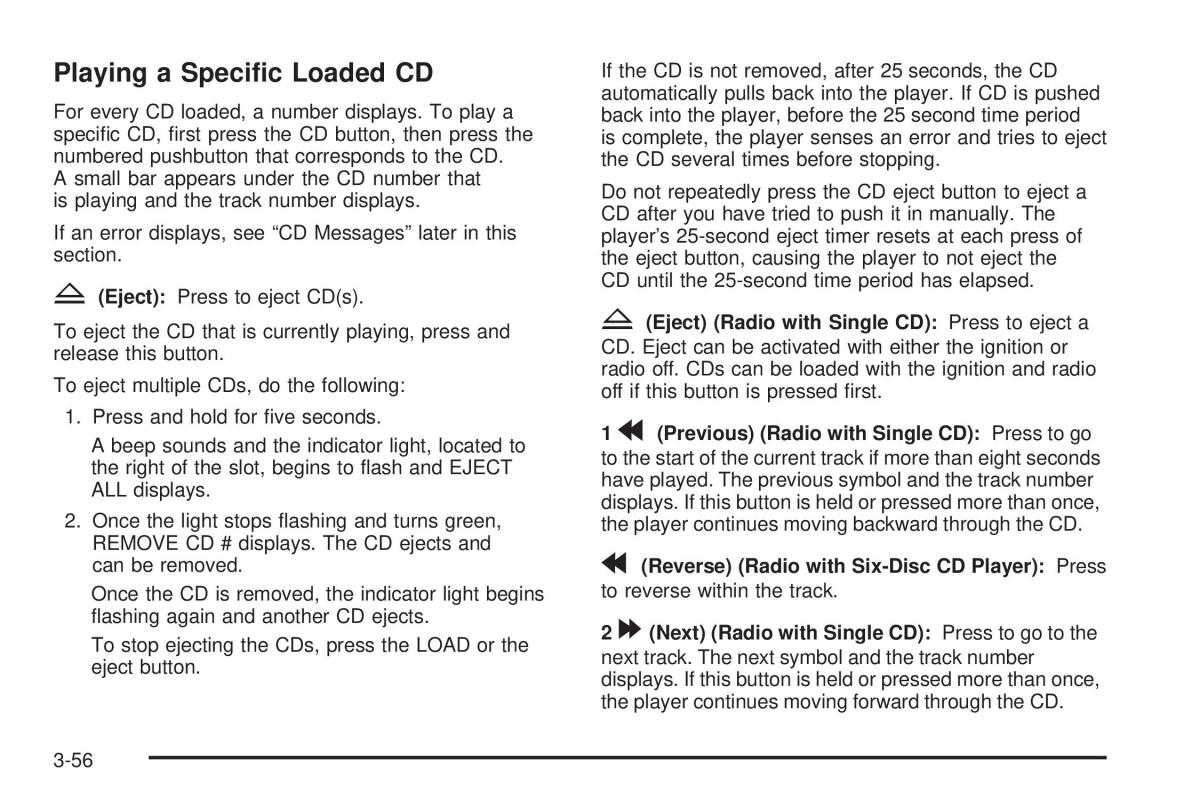 Hummer H3 owners manual / page 190