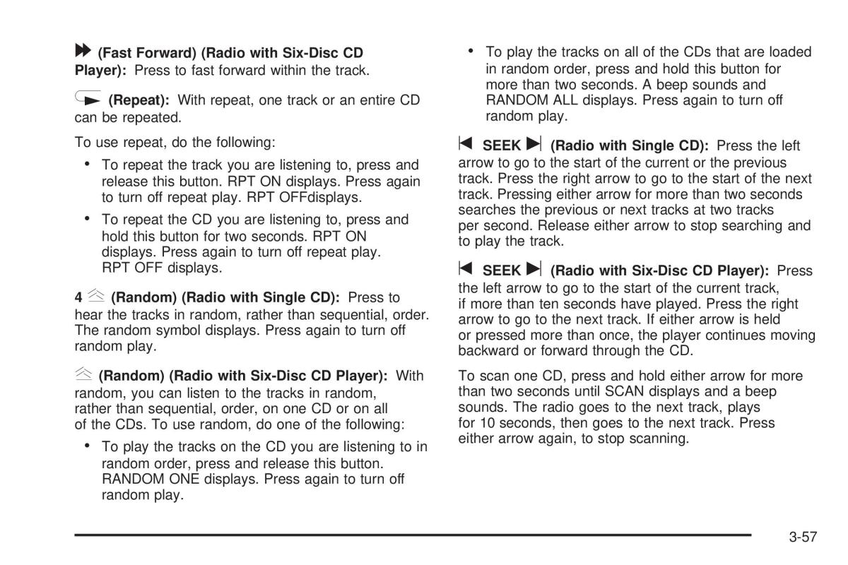 Hummer H3 owners manual / page 191