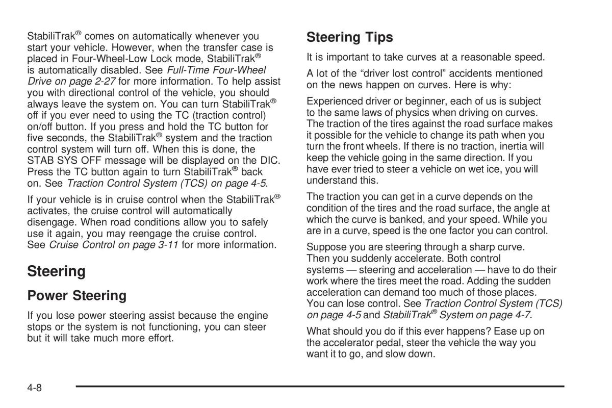 Hummer H3 owners manual / page 204