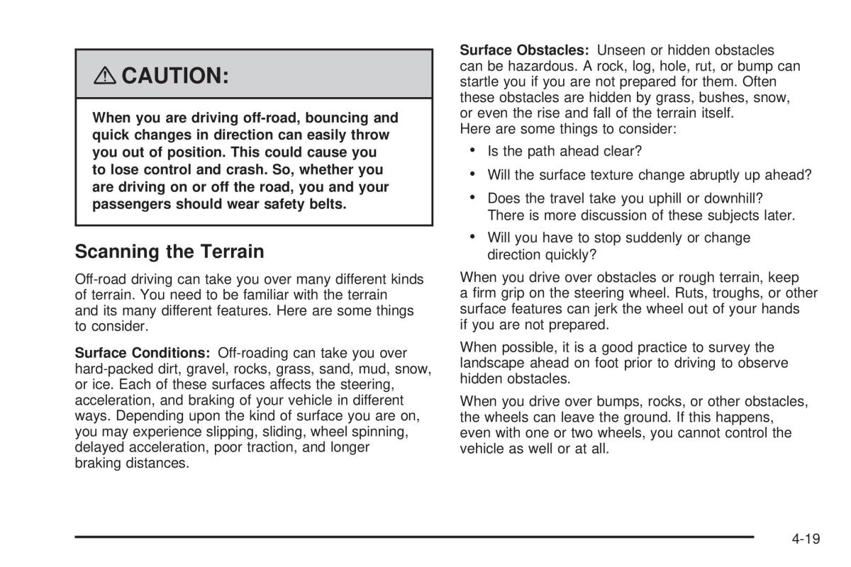 Hummer H3 owners manual / page 215