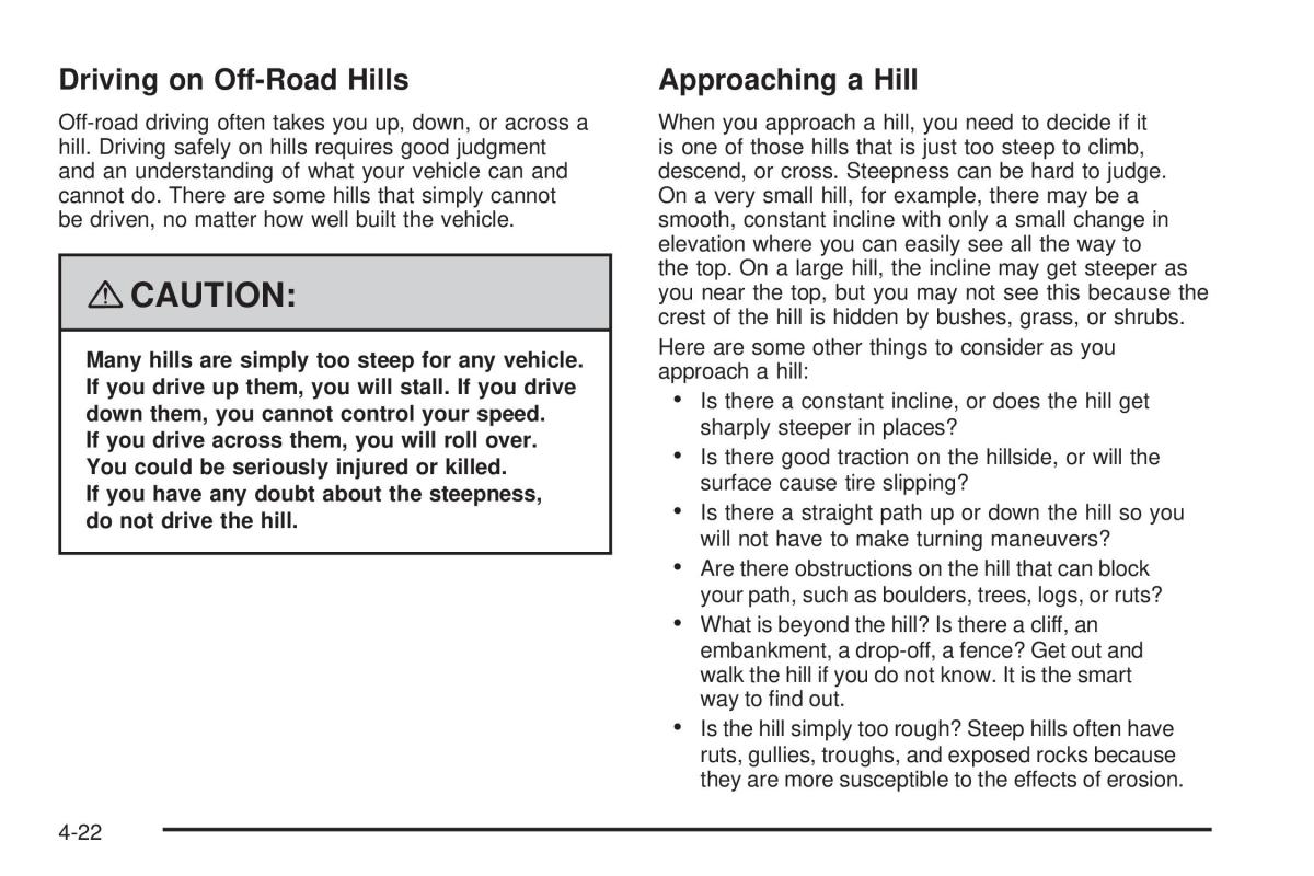 Hummer H3 owners manual / page 218