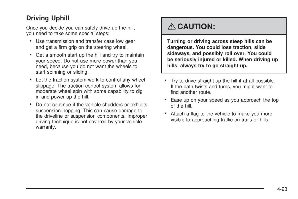 Hummer H3 owners manual / page 219