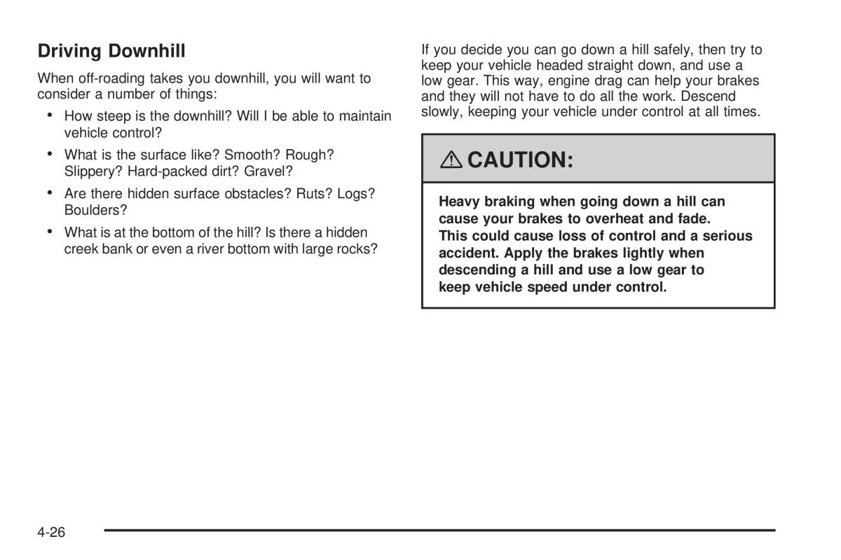 Hummer H3 owners manual / page 222