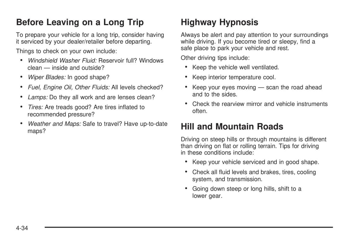 Hummer H3 owners manual / page 230