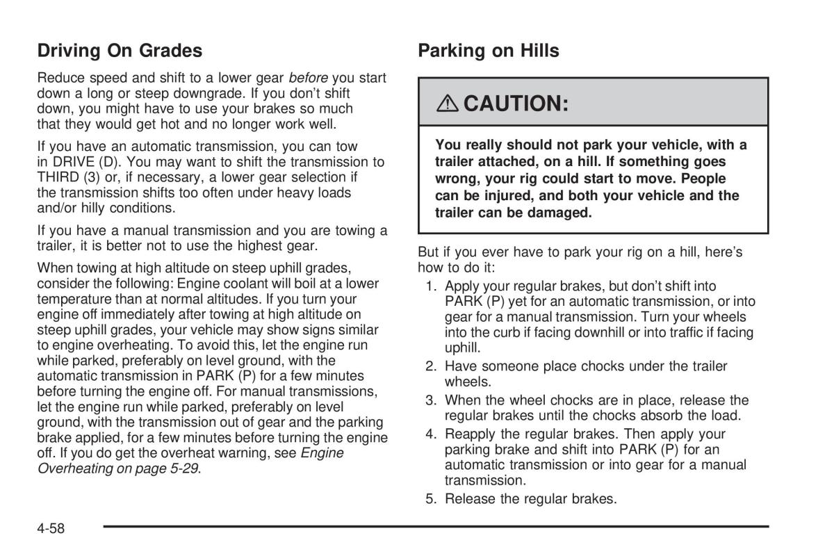 Hummer H3 owners manual / page 254