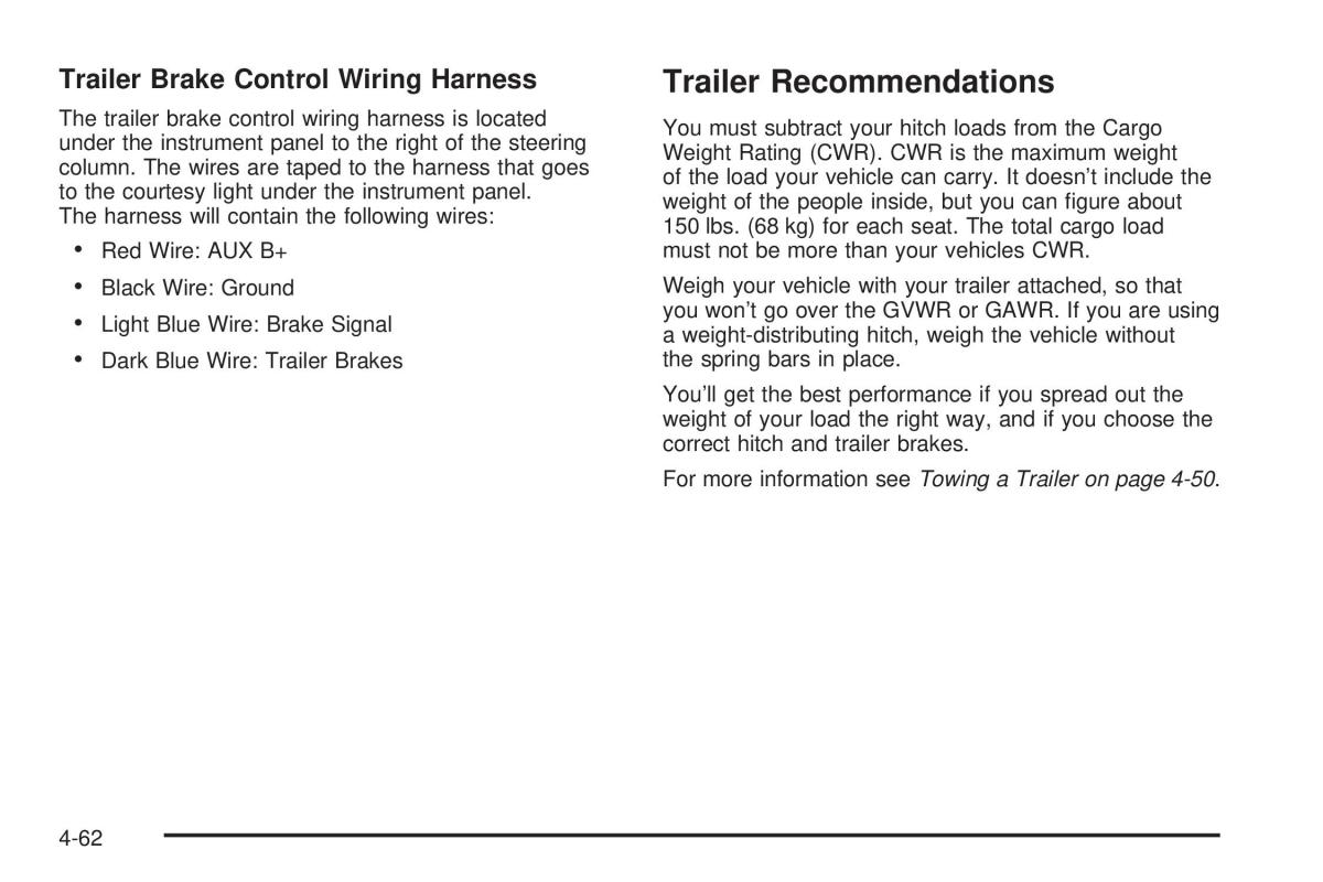 Hummer H3 owners manual / page 258