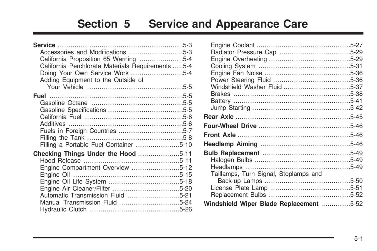 Hummer H3 owners manual / page 259