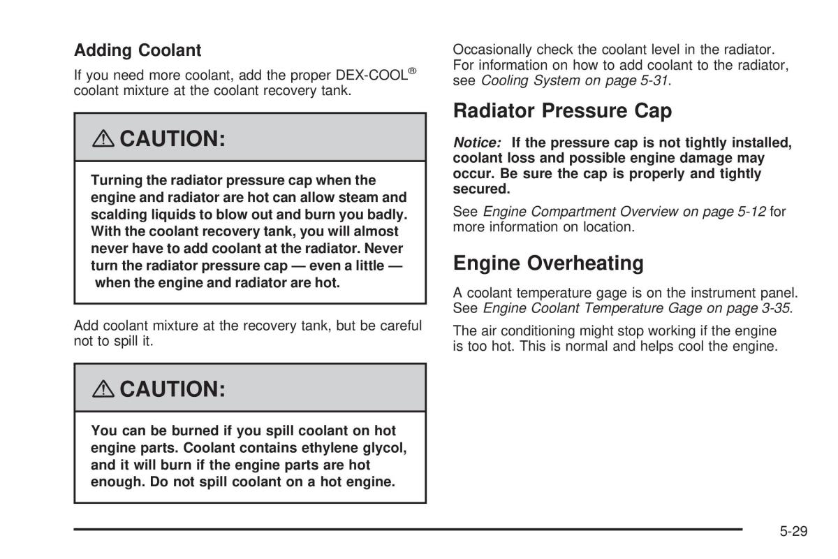 Hummer H3 owners manual / page 287