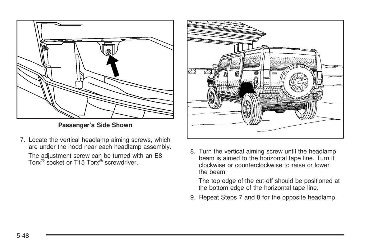 Hummer H3 owners manual / page 306