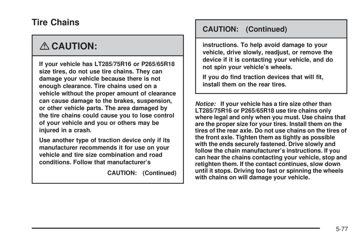 Hummer H3 owners manual / page 335