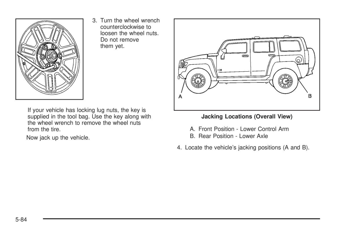 Hummer H3 owners manual / page 342