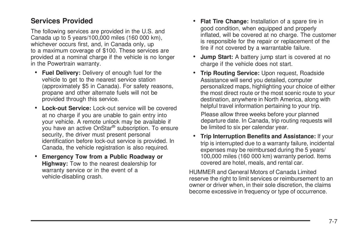 Hummer H3 owners manual / page 391