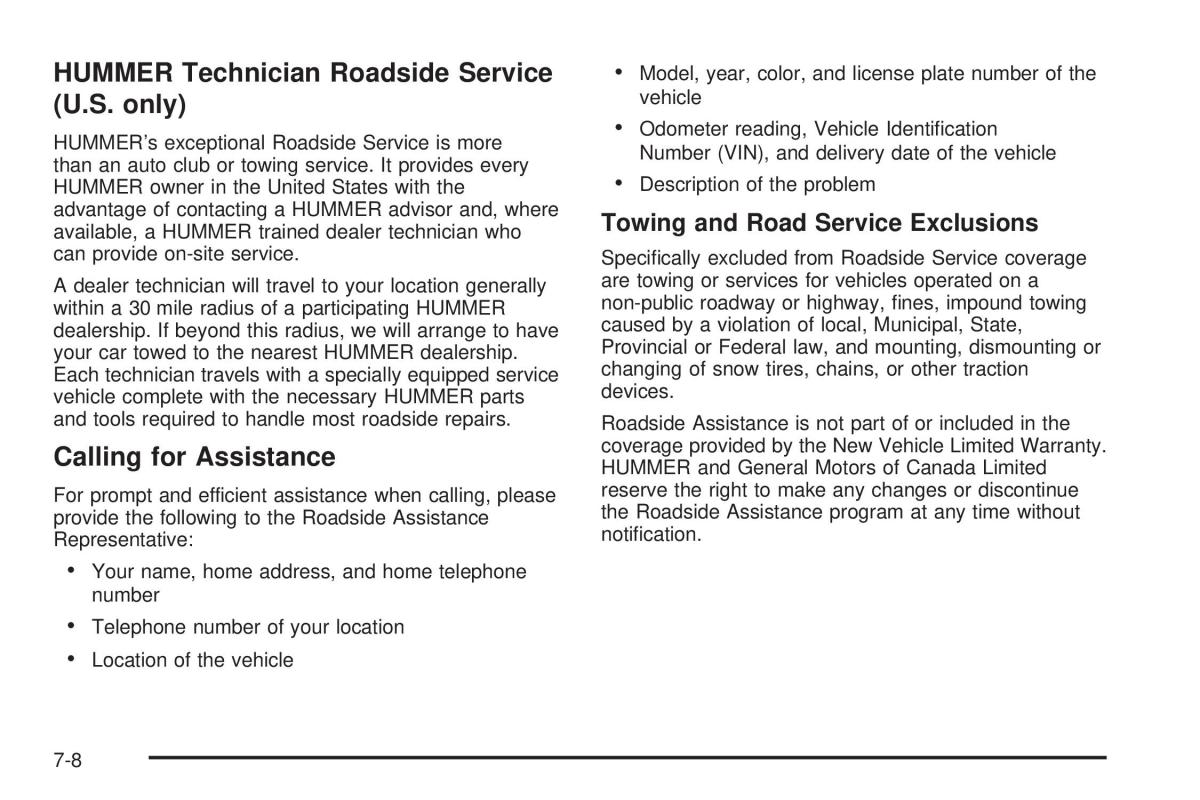 Hummer H3 owners manual / page 392