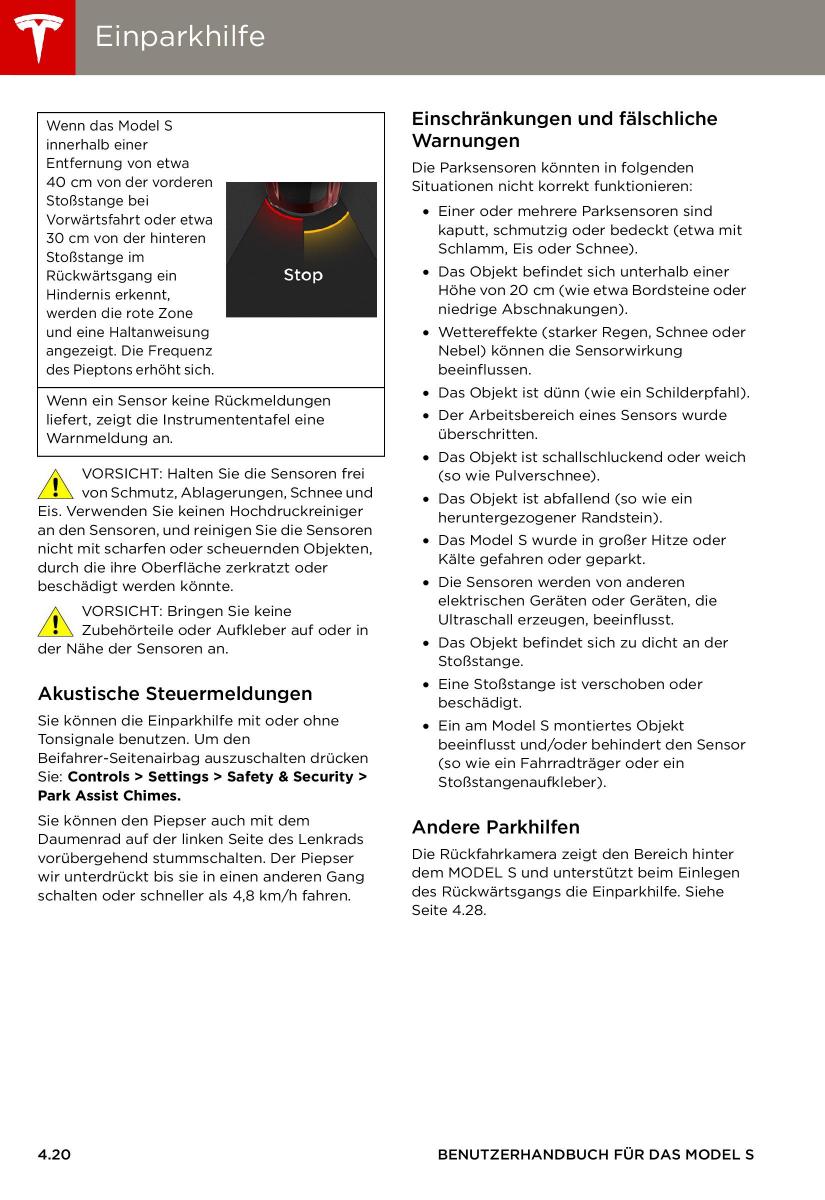 Tesla S Handbuch / page 60